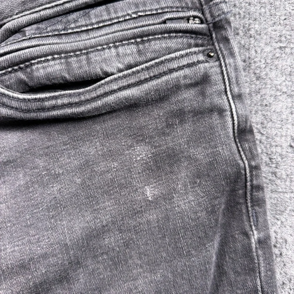 prAna Jeans Mens 32 x 32 Gray Organic Cotton Stretch Straight Leg Denim Pants